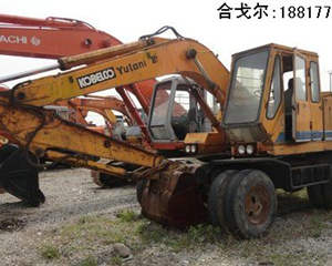 進口神鋼輪胎挖掘機